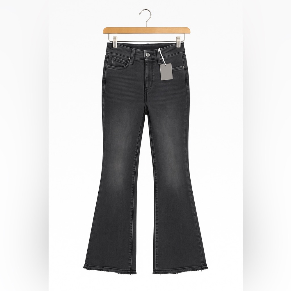 Good American Good Legs Flare Jeans Black 00 / 24